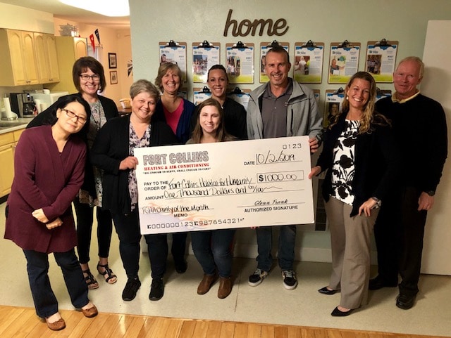 September 2019 Winning Charity: Fort Collins Habitat for Humanity