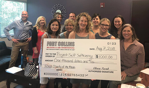 July 2018 Winning Charity: Project Self–Sufficiency of Loveland–Fort Collins